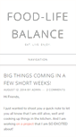 Mobile Screenshot of food-lifebalance.com