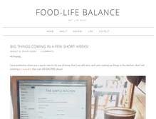 Tablet Screenshot of food-lifebalance.com
